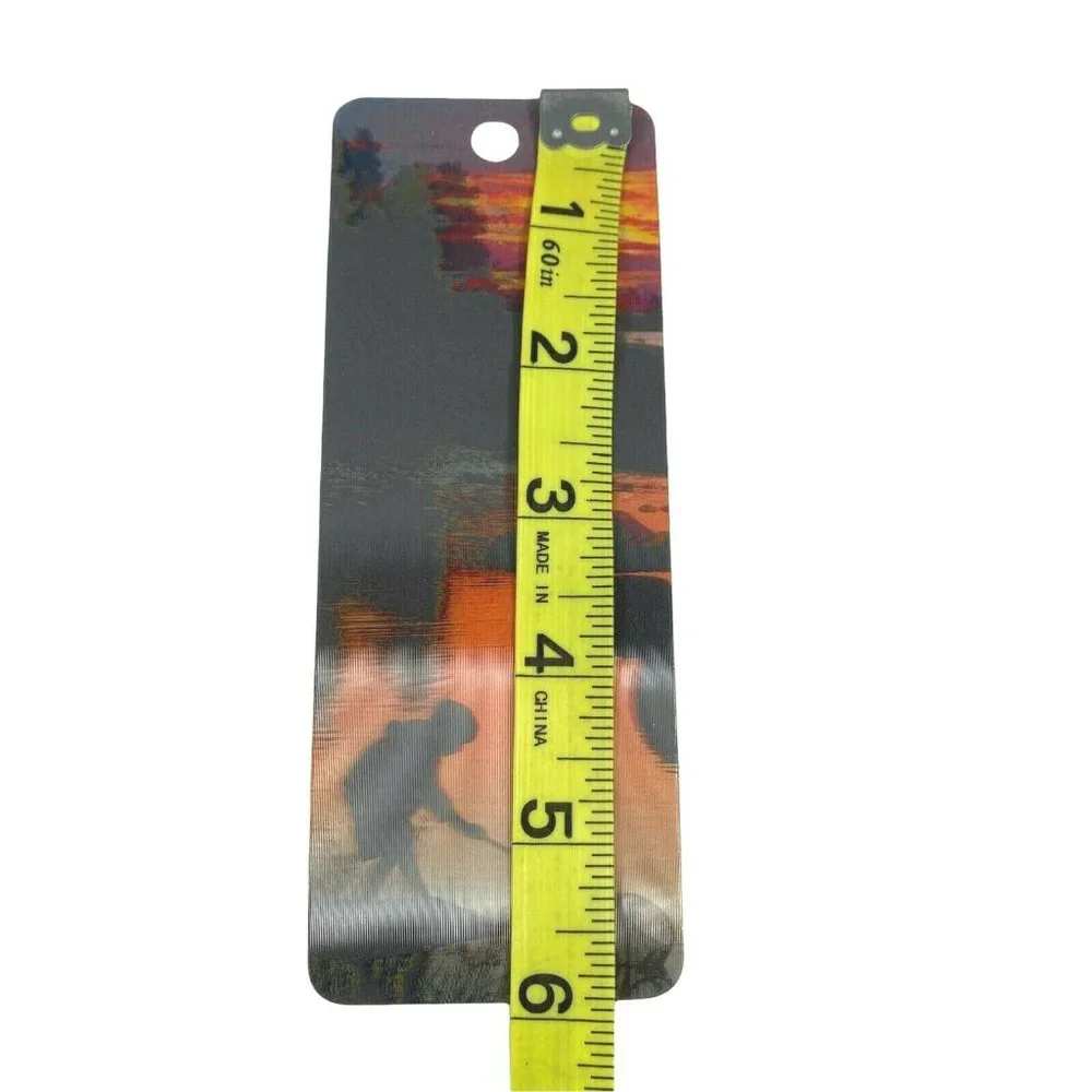 3-D Lenticular Bookmark Boy Child Fishing Georgian‎ Georgia Sunset Plastic 3D
